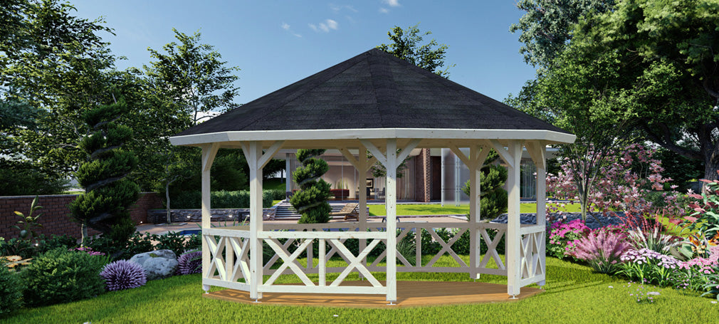 Wooden gazebo