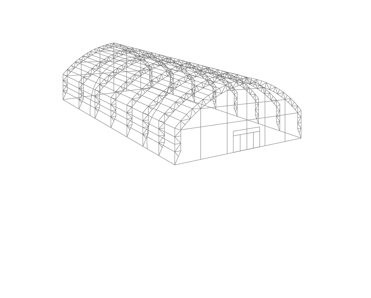 Arched storage tents