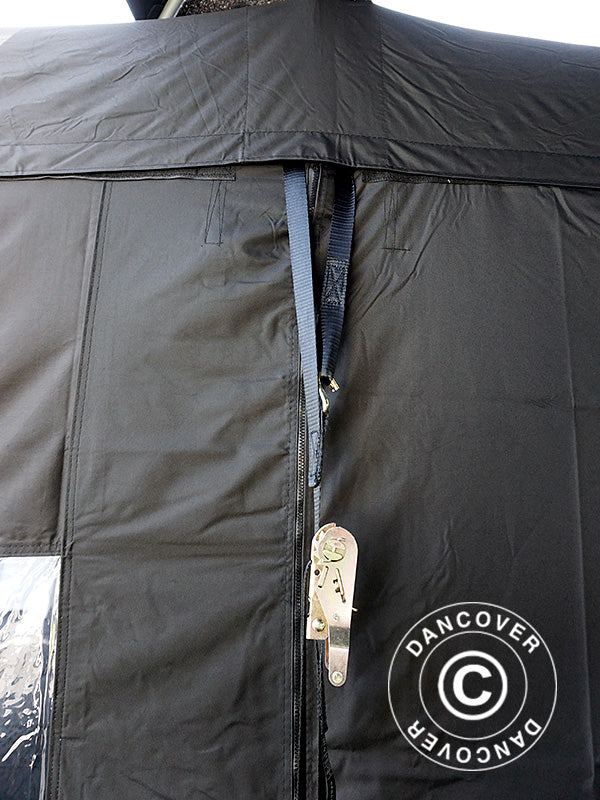 Storm straps, Black, 4 pcs.