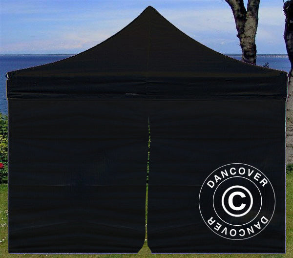 Sidewall kit for Pop up gazebo FleXtents 2x2 m, Black