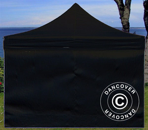 Sidewall kit for Pop up gazebo FleXtents 3x6 m, Black