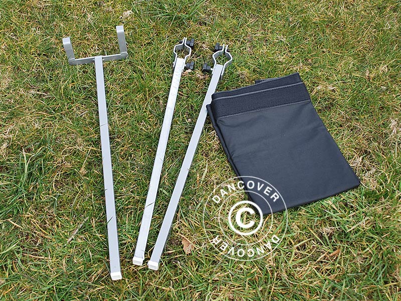 FleXtents Xtreme 50 3 m overhang, Black w/connectors