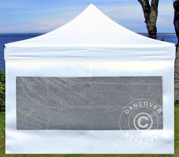 Sidewall w/panorama window for FleXtents, 4 m, White