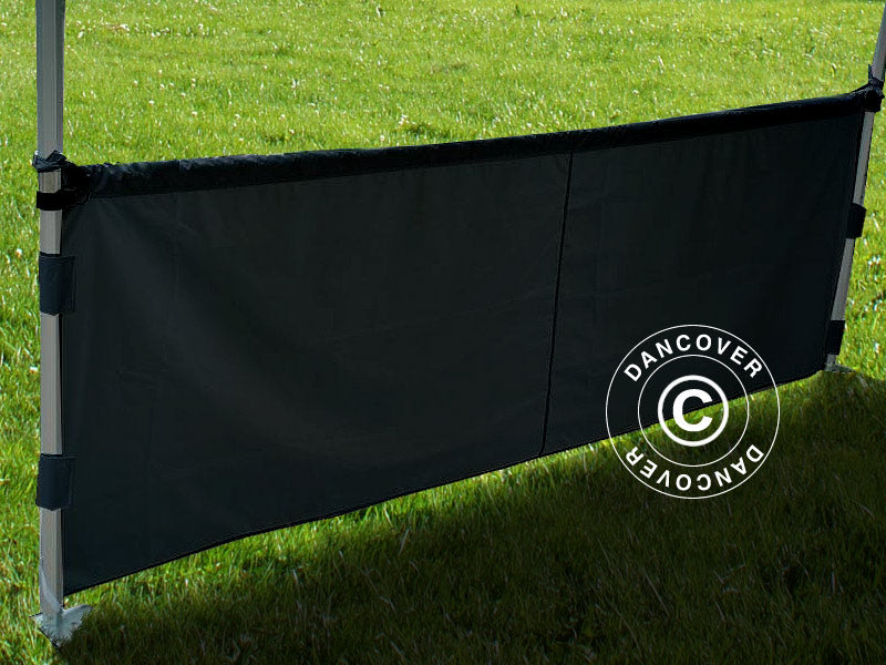 Half sidewall for FleXtents PRO Xtreme, 3 m, Black