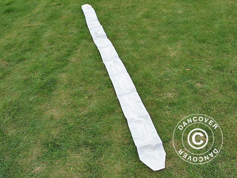 Raingutter 6 m, White, for FleXtents