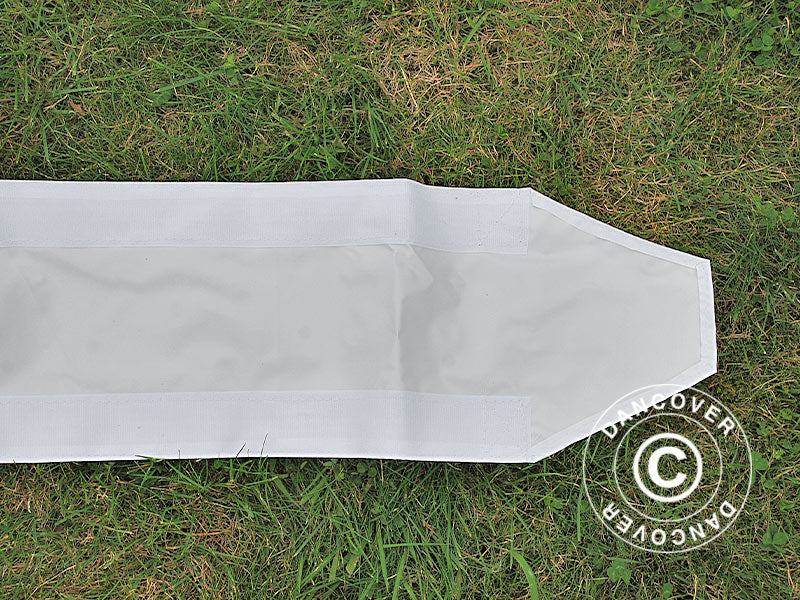 Raingutter 4 m, White, for FleXtents