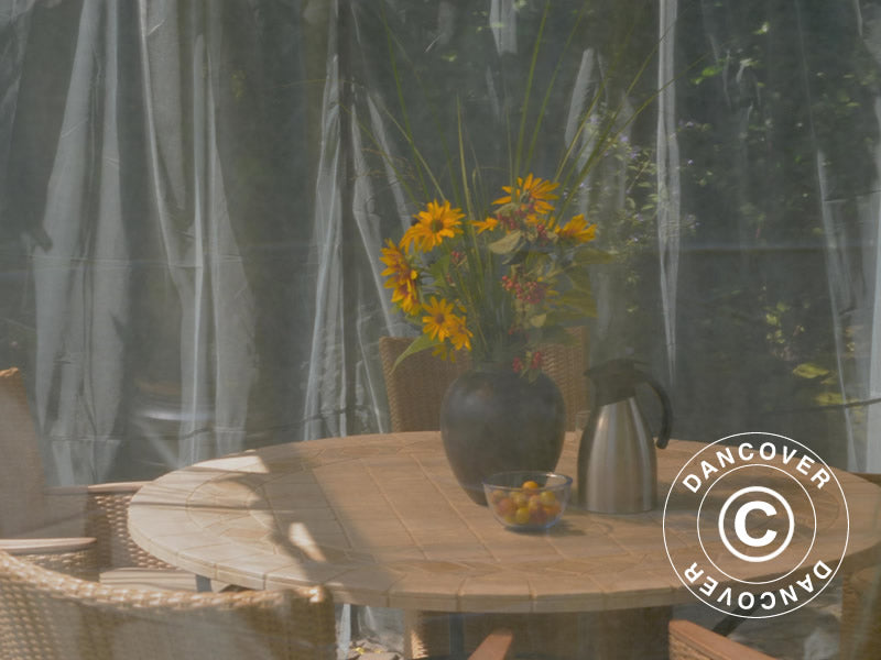 Mosquito nets f/gazebo Palermo and Martinique, 4 pcs, Black