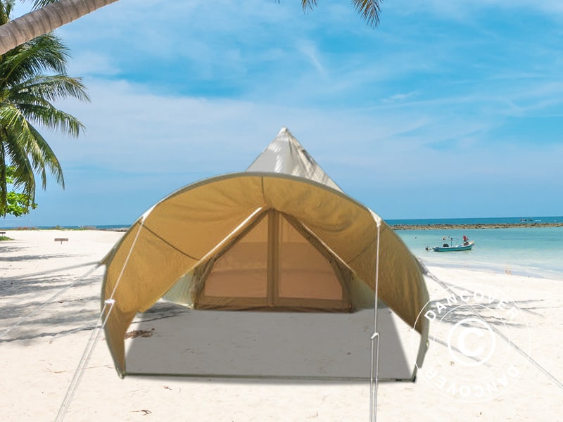 Arched Awning for TentZing® Bell Tent, 3.6x2.4 m, Sand