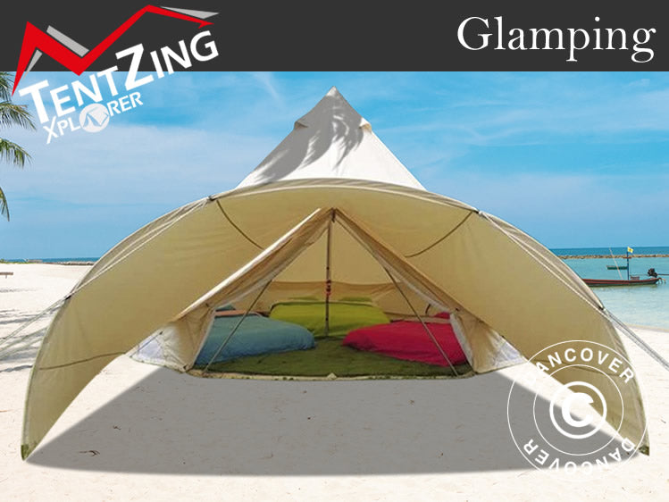 Arched Awning for TentZing® Bell Tent, 3.6x2.4 m, Sand