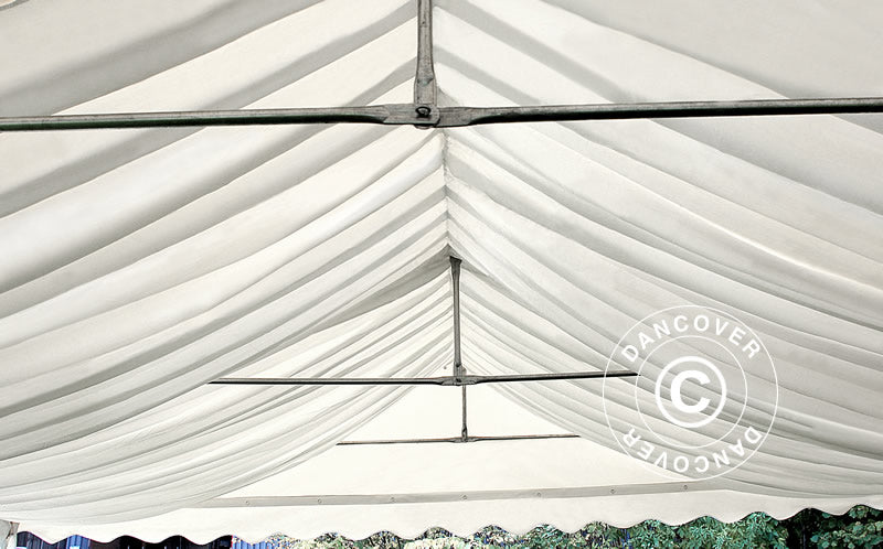 Marquee lining and leg curtain pack, White, for 5x10 m marquee