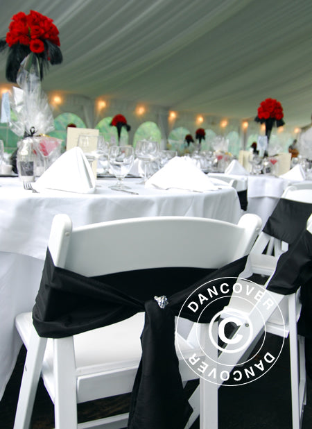 Marquee lining and leg curtain pack, White, for 5x12 m marquee