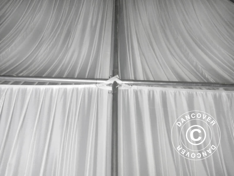 Marquee lining and leg curtain pack, White, for 8x12 m (2.6) marquee Semi Pro Plus