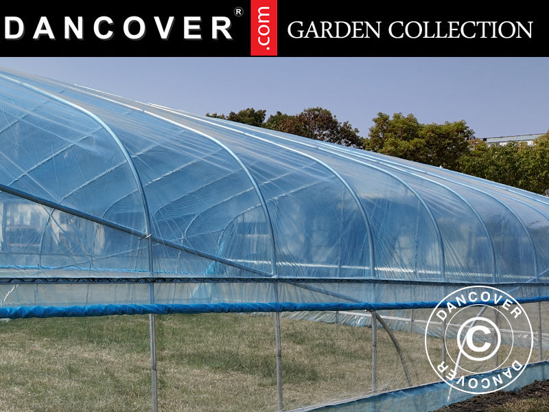 Cover for polytunnel greenhouse GH18420, 7.5x10x3 m, 100-micron PO Film, Transparent