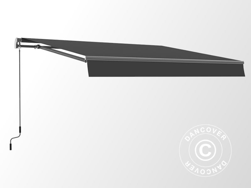 Awning w/Crank handle, 2.95x2.5 m, Grey/Grey Frame