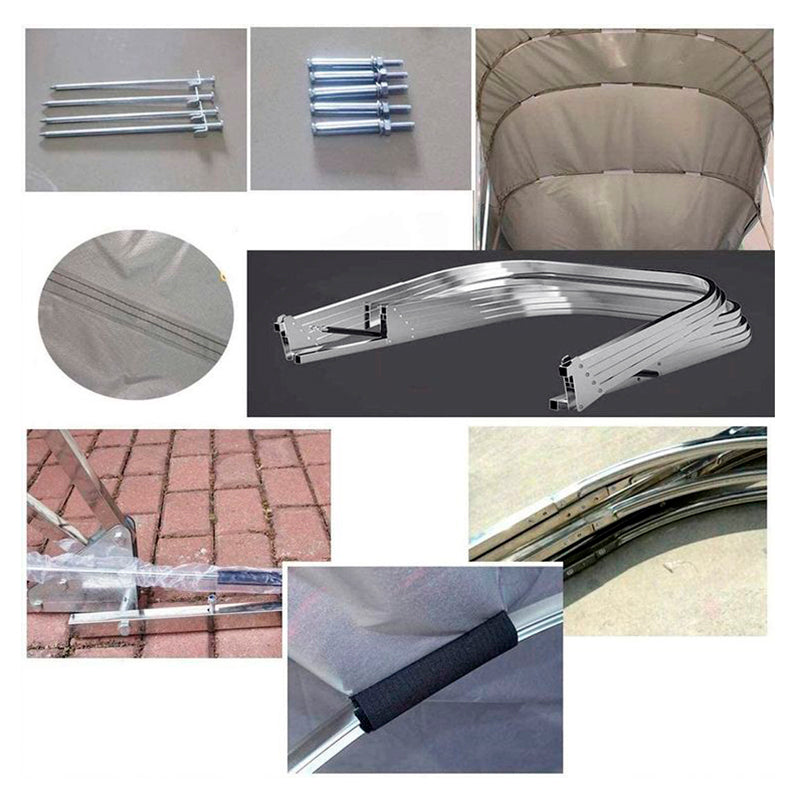 Folding garage (Car), 2.8x6.4x2.65 m, Grey