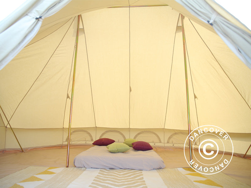 Tent for glamping, TentZing®, 4x6 m, 12 Persons, Sand
