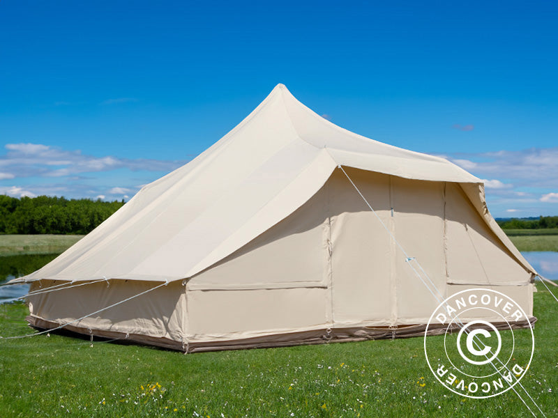 Tent for glamping, TentZing®, 4x5 m, 10 Persons, Sand