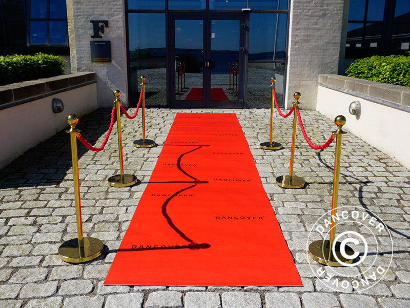 Red carpet runner w/print, 1.2x6 m