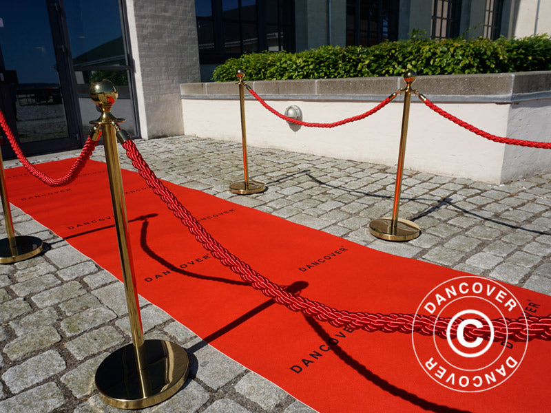 Red carpet runner w/print, 1.2x6 m