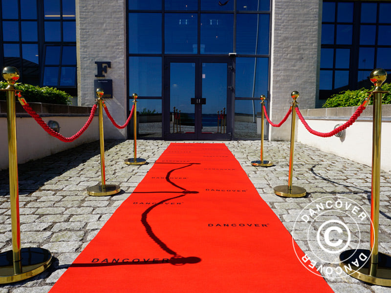Red carpet runner w/print, 1.2x6 m