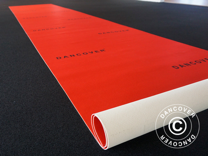 Red carpet runner w/print, 1.2x6 m