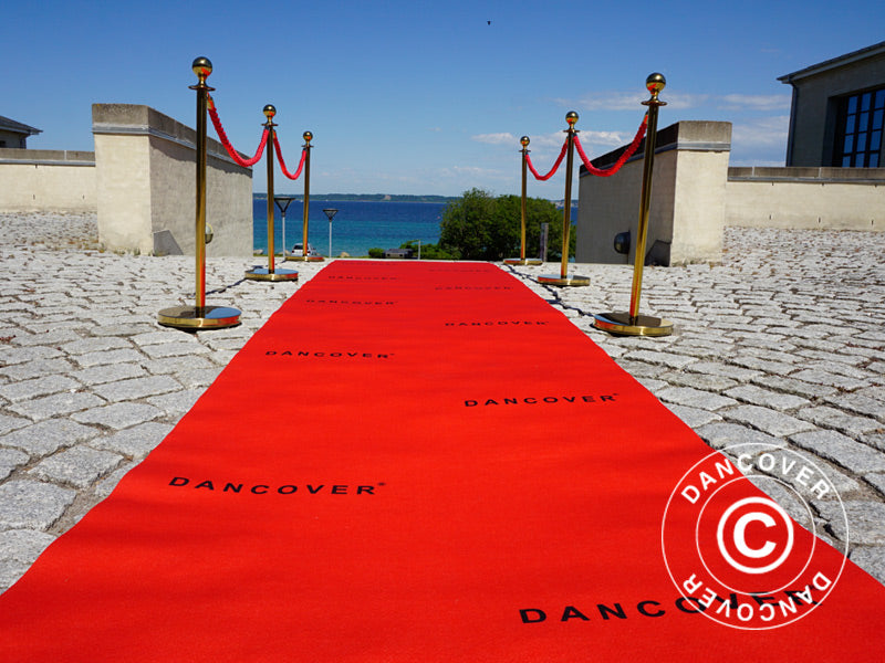 Red carpet runner w/print, 1.2x12 m