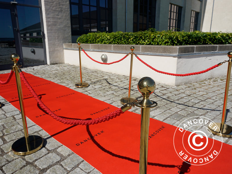 Red carpet runner w/print, 1.2x12 m