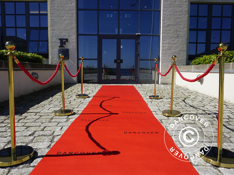 Red carpet runner w/print, 1.2x12 m