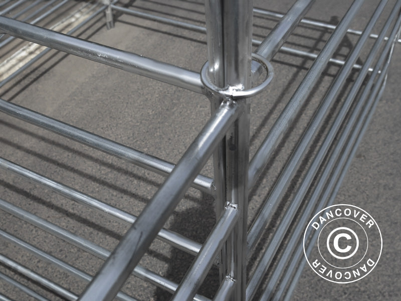 Extension for animal enclosure, 1.5x1.22 m, 2 pcs., Silver