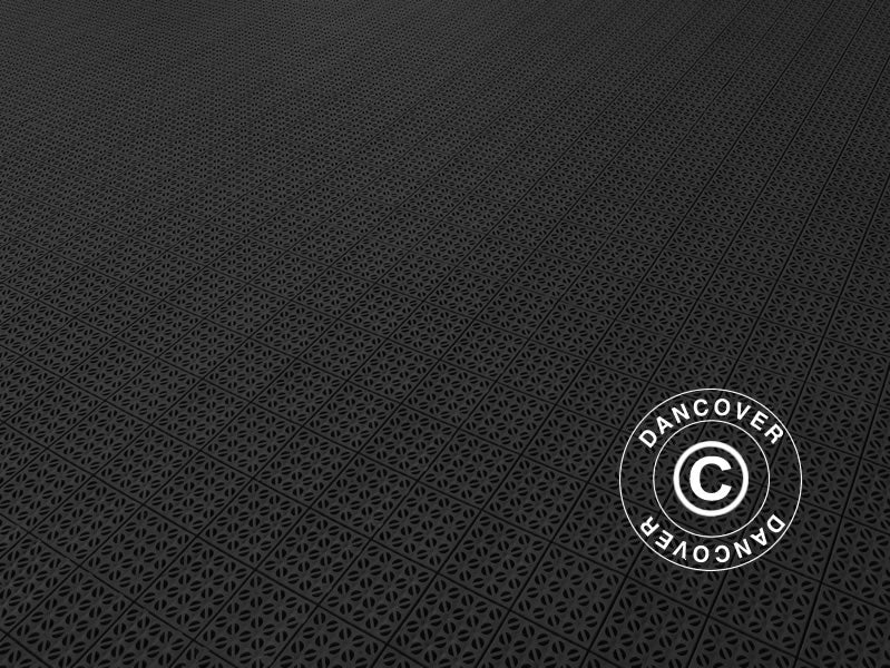 Plastic flooring Basic, Multiplate, Black, 40.59 m²