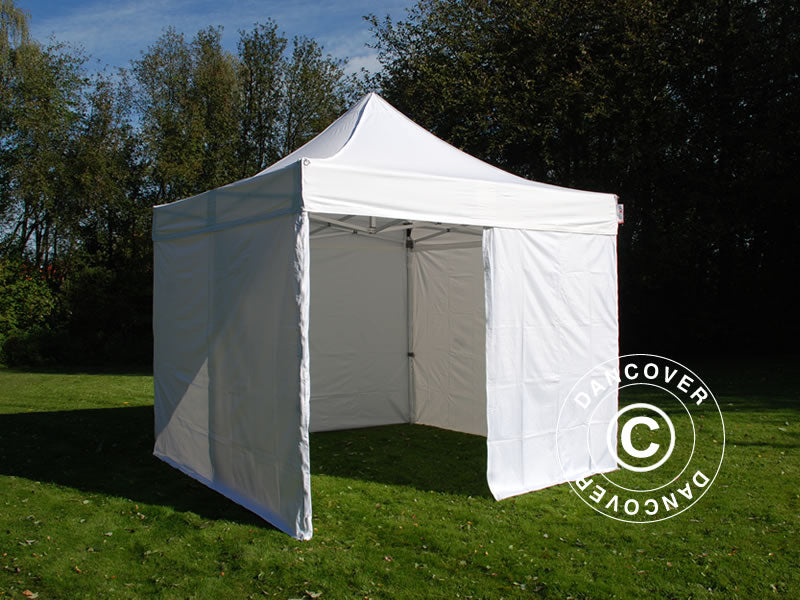 Pop up gazebo FleXtents PRO 3x3 m White, incl. 4 sidewalls