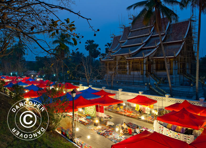 Pop up gazebo FleXtents PRO 3x3 m Red, incl. 4 sidewalls