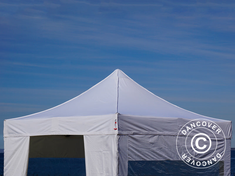 Pop up gazebo FleXtents PRO 3x3 m White, incl. 4 sidewalls