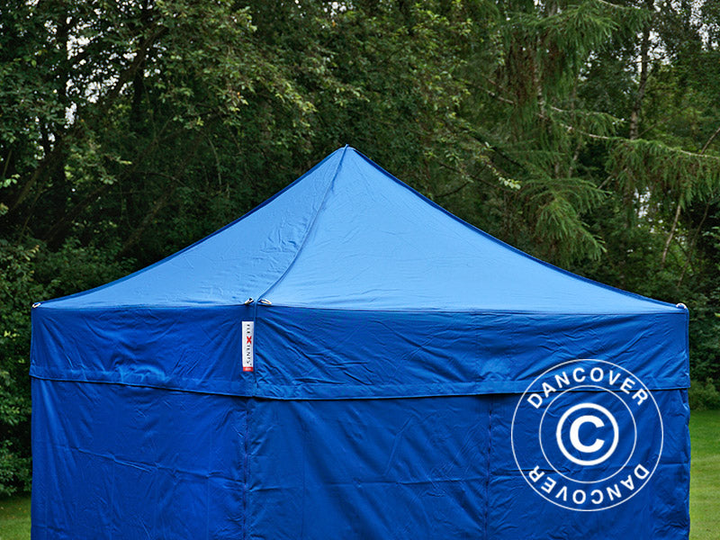 Pop up gazebo FleXtents PRO 2x2 m Blue, incl. 4 sidewalls