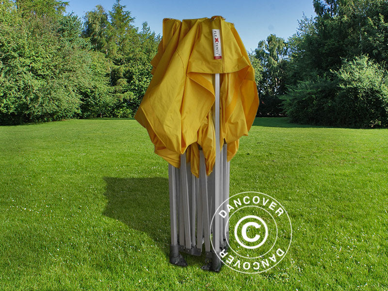 Pop up gazebo FleXtents PRO 3x3 m Yellow, incl. 4 sidewalls