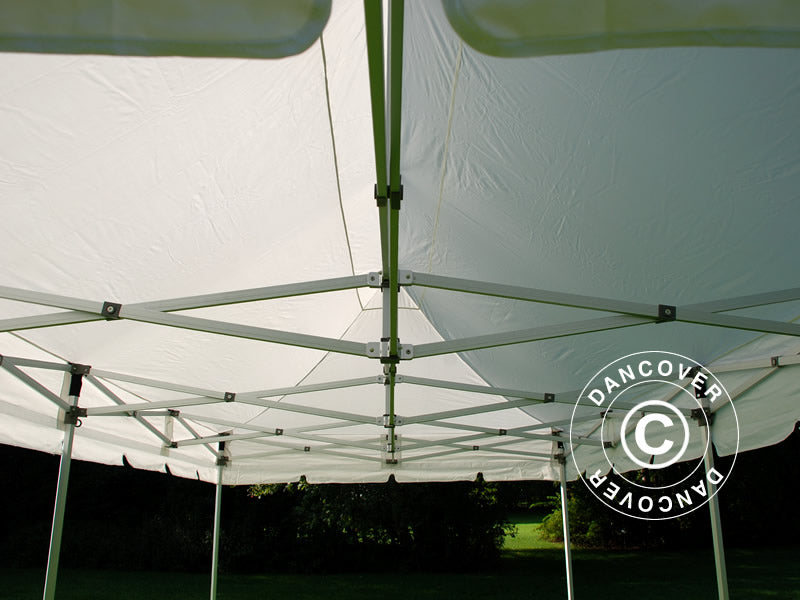 Pop up gazebo FleXtents PRO "Peaked" 3x6 m White, incl. 6 sidewalls