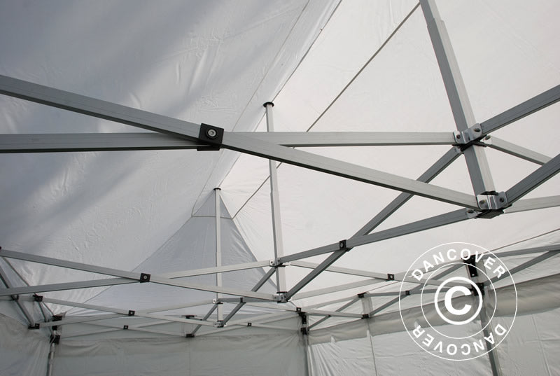 Pop up gazebo FleXtents PRO "Peaked" 3x6 m White, incl. 6 sidewalls