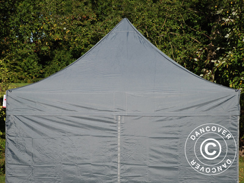 Pop up gazebo FleXtents PRO 3x3 m Grey, incl. 4 sidewalls