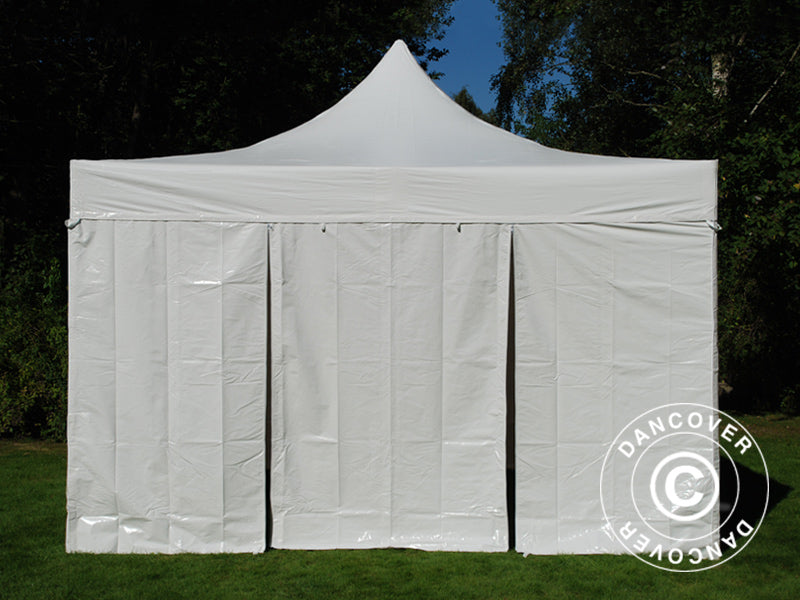 Pop up Gazebo FleXtents Xtreme 50 Heavy Duty 4x4 m White, Incl. 4 sidewalls