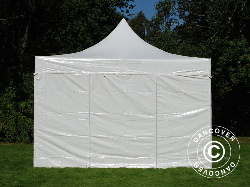 Pop up Gazebo FleXtents Xtreme 50 Heavy Duty 4x4 m White, Incl. 4 sidewalls