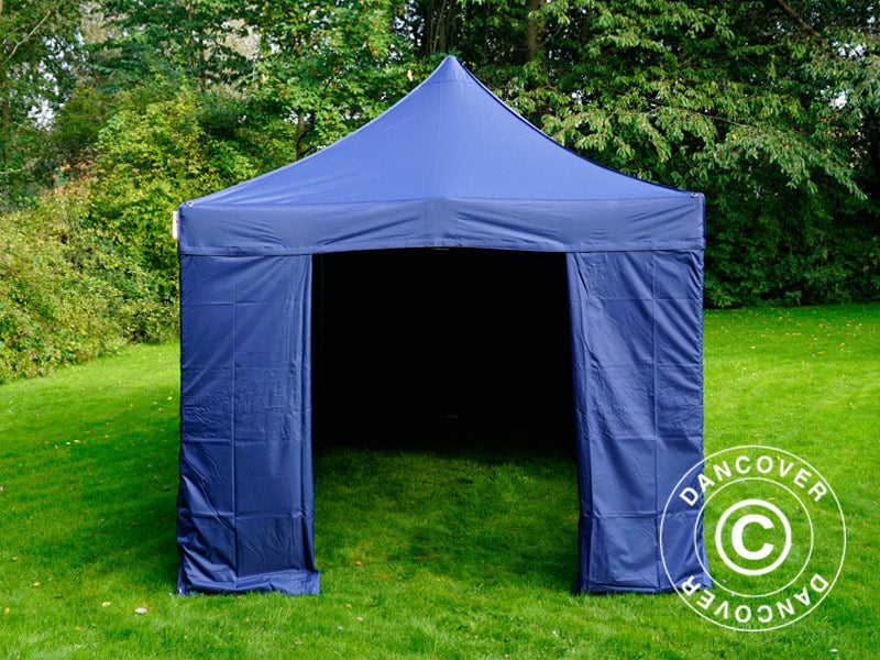 Pop up gazebo FleXtents PRO 3x6 m Dark blue, incl. 6 sidewalls