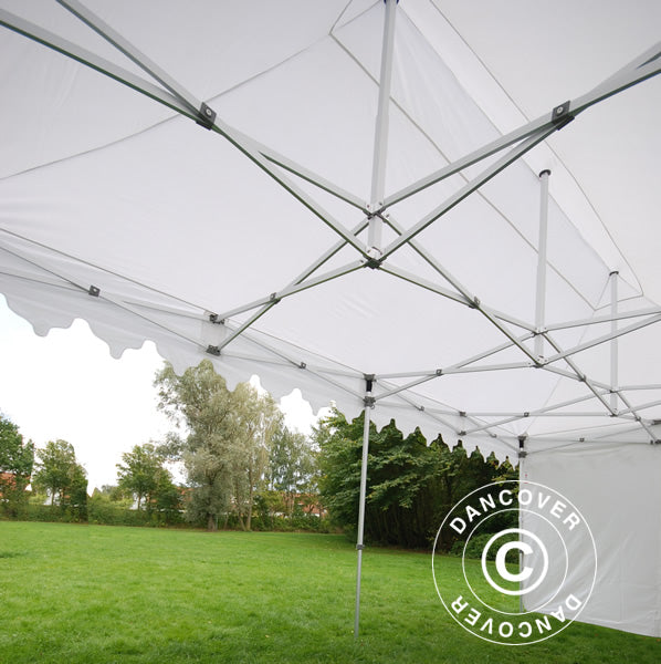 Pop up gazebo FleXtents PRO "Morocco" 3x6 m White, incl. 6 sidewalls