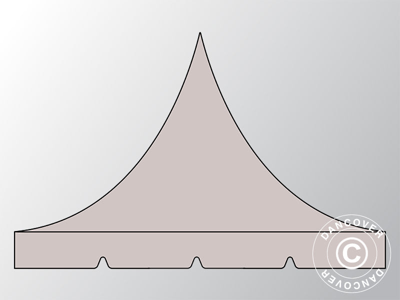 Roof cover for Pop up gazebo FleXtents PRO Pagoda 3x6 m, Latte