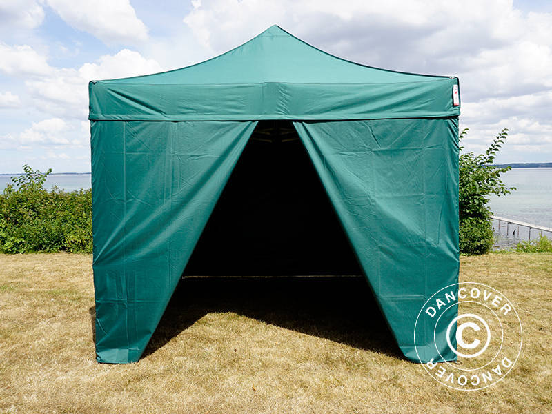 Pop up gazebo FleXtents Xtreme 60 3x3 m Green, incl. 4 sidewalls