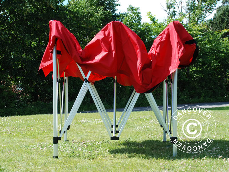 Pop up gazebo FleXtents Xtreme 60 3x3 m Red, incl. 4 sidewalls