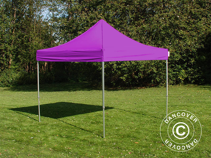 Pop up gazebo FleXtents PRO 3x3 m Purple, incl. 4 sidewalls