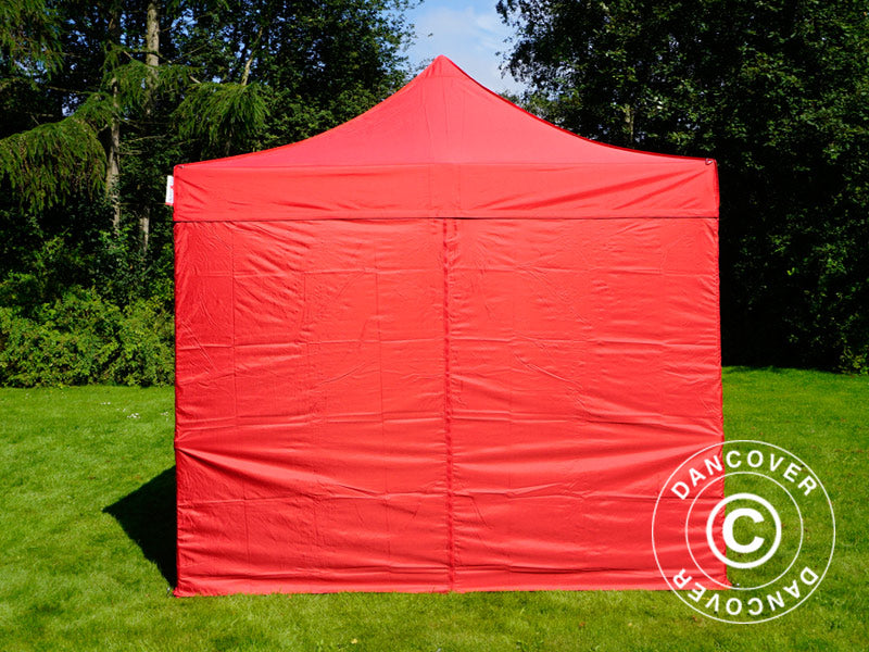 Pop up gazebo FleXtents PRO 3x4.5 m Red, incl. 4 sidewalls
