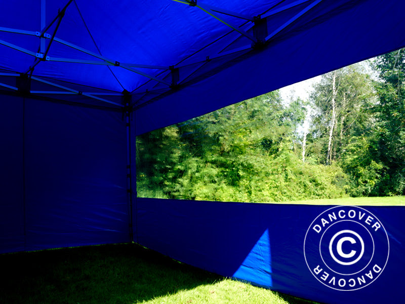 Pop up gazebo FleXtents PRO 3x4.5 m Blue, incl. 4 sidewalls