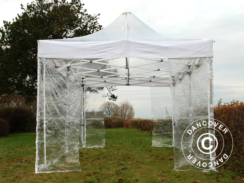 Pop up gazebo FleXtents Xtreme 50 3x6 m Clear, incl. 6 sidewalls