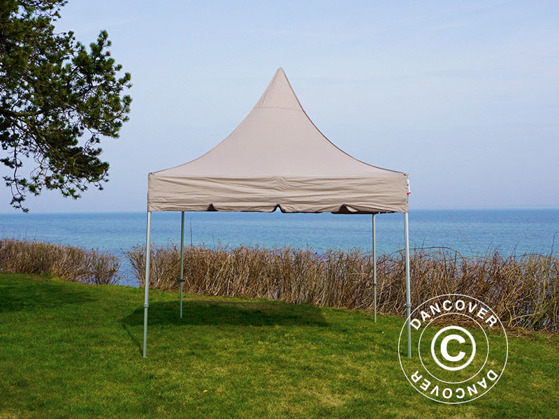 Pop up gazebo FleXtents PRO Peak Pagoda 3x3 m Latte